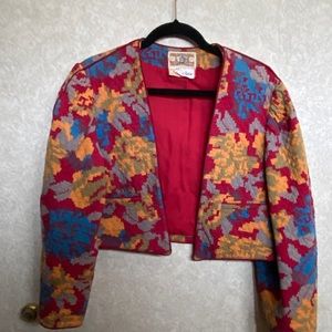 Vintage Bis cropped bolero jacket 42 Neiman Marcus